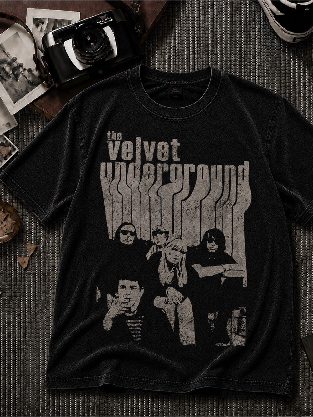 The Velvet Underground Band Shirt, Rock Graphic Tee - Black Unisex